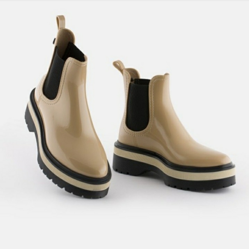 NWT LEMON JELLY NETTY CHELSEA COOL PLATFORM ANKLE RAINBOOTS/FASHION BOOTS S 38